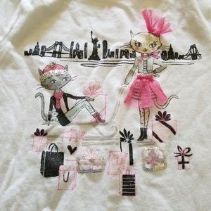 Cute! NYC-themed long-sleeve kitty shirt